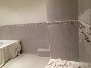 Porcelain and Marble Border Tile