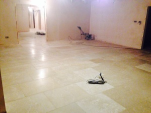 Limestone floor