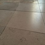 Limestone floor